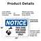 Signmission This Sink For Hand Washing Only With Symbol, 24 in W x Rectangle, Plastic OS-2PACK-NS-P-1824-L-16705 - alternate 3